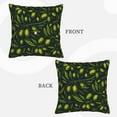 thumbnail image 3 of Bingfone Green Branch Olive Linen Throw Pillow Covers Cushion Case Pocket Button Vintage Farmhouse Pillowcase for Sofa Couch Bed 20"x20", 3 of 9