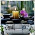 thumbnail image 4 of Orinice Candle Rocks Water Tapestry Wall Hanging Unique Style Graphic Tapestries Art Decor for Living Room Bedroom Apartment Farmhouse Dorm 40x30inch, 4 of 6