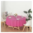 thumbnail image 4 of YOSITiuu 24 Pack 84" Fuchsia Round Heavy Duty Plastic Table Covers Tablecloth (Reusable) (Round 84", Fuchsia), 4 of 5