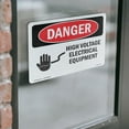 thumbnail image 4 of High Voltage Electrical Equipment OSHA Danger Vinyl Decal Label 5 Inch x 3.5 Inch - 10 Pack, 4 of 6