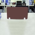 thumbnail image 4 of OULII 1Set Portable Desk Partition Barrier Panel Acrylic Divider Tawny for Office Use Employees, 4 of 5