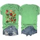 thumbnail image 4 of Fiudx Camisas de Mujer Blusas con Estampado de Flores para Mujer Top de Manga Corta con Cuello Redondo, 4 of 4