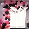 thumbnail image 5 of Pink and Black Balloon Garland Kit, 114 Pcs Hot Pink Pastel Pink Black White Confetti Latex Balloons Mouse Theme Balloon Arch for Girls Women Birthday Wedding Baby Bridal Shower Party Decorations, 5 of 17