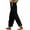 Black A1, variant on Posijego Womens Linen Pants Lightweight Casual Wide Leg Elastic Waist Lounge Pants for Women with Pockets