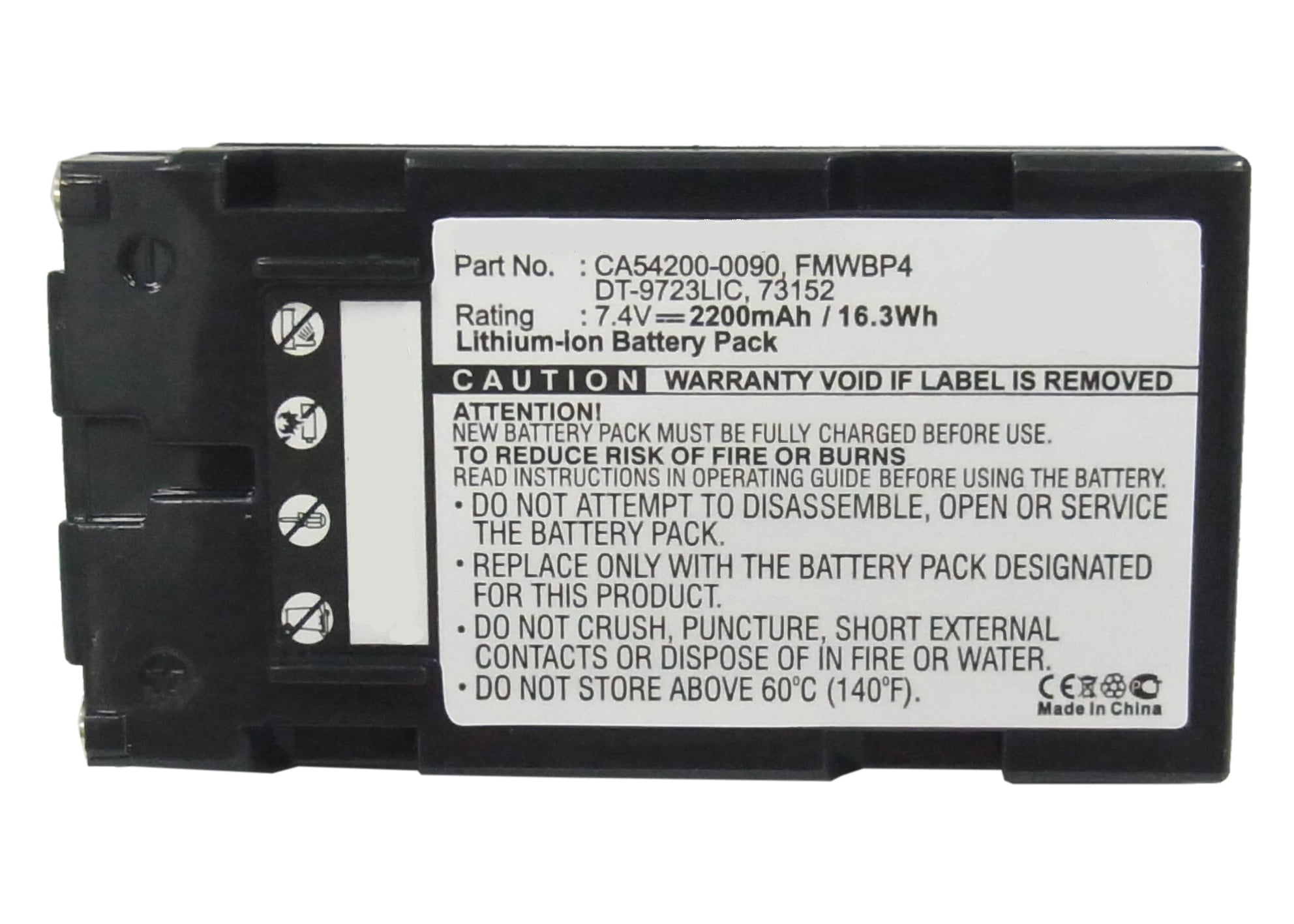 Li-ion, 7.4, 2200mAh Compatible with Antares 063278 068537 Ultra High Capacity Works with Antares 68537 Barcode Scanner, Synergy Digital Barcode Scanner Battery 073152 Battery Li-ion, 7.4, 2200mAh Compatible with Antares 063278 068537 Ultra High Capacity Works with Antares 68537 Barcode Scanner, Synergy Digital Barcode Scanner Battery 073152 Battery