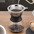 thumbnail image 2 of Filtro de café de acero inoxidable, filtro de café sin papel de goteo lento, cafetera de vertido fácil de limpiar, filtro de cono reutilizable, 2 of 5