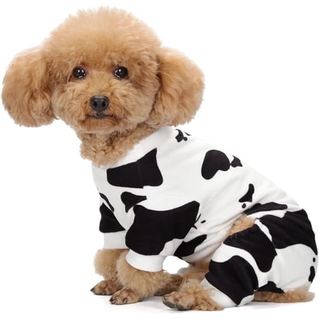 Adorable Cow Print Dog Pajamas &ndash; Lightweight Cozy Four-Legged Outfit for Small to Large Dogs and Cats Soft and Snuggly Pet Wear for Everyday Comfort and Cuteness.XL
