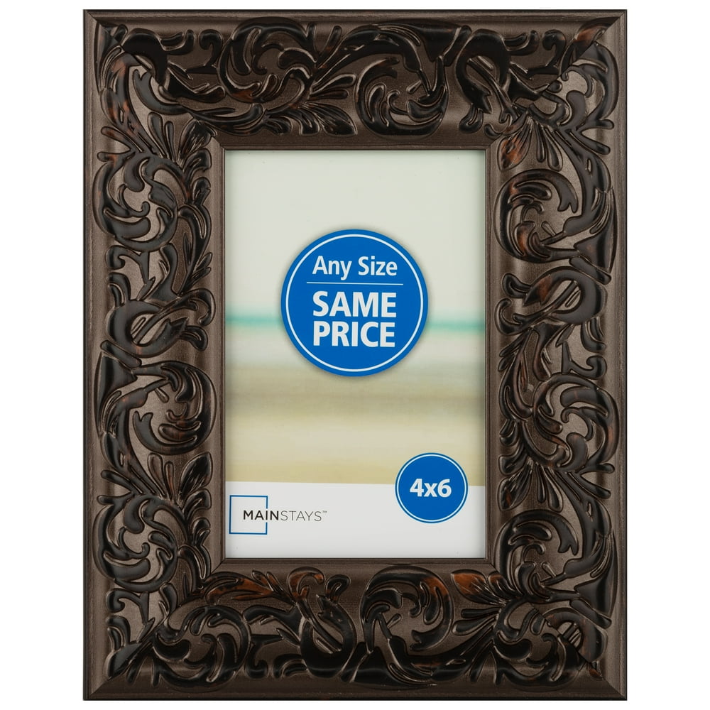Mainstays 4" x 6" Tabletop Picture Frames, Bronze