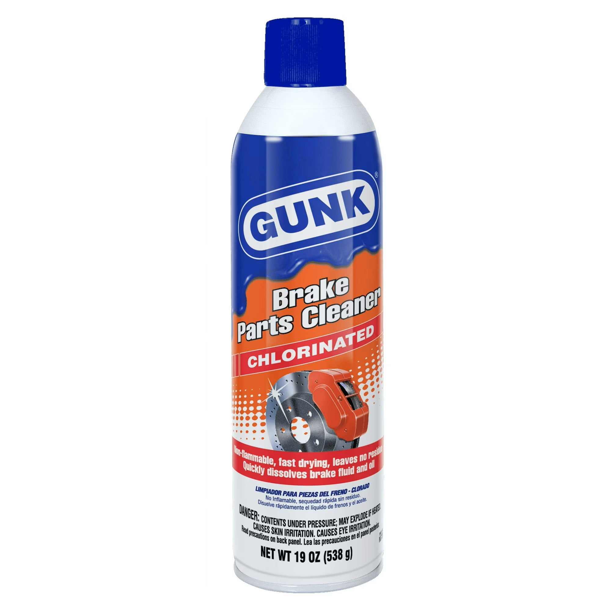 (24 pack) Gunk Chlorinated Brake Cleaner for All Vehicle Types, 19 oz