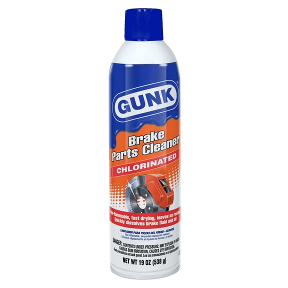 Gunk Chlorinated Brake Cleaner for All Vehicle Types, 19 oz