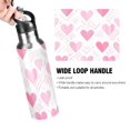 thumbnail image 4 of Yayeee 20oz Insulated Water Bottle Double Wall Stainless Steel with Flip Straw Lid, Geometric Love, 4 of 7