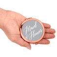 thumbnail image 3 of Koyal Wholesale Rose Gold Compact Mirror Maid of Honor Wedding Gift, Gray, 1-Pack, 3 of 5