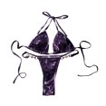 thumbnail image 1 of BKQCNKM Bikini Sets for Women, Micro Bikini, Triangle Bikini, String Bikini, Purple L, 1 of 8