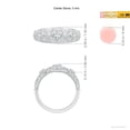 thumbnail image 4 of ANGARA Lab Grown Diamond Floral Anniversary Ring for Women in 14K White Gold (Size-3mm| Color-F-G| Clarity-VS) | April Birthstone, Anniversary, Jewelry Gift for Women | Lab-Grown Diamond Ring, 4 of 6
