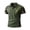 Army Green, variant on Men's Print Polo Shirt, Camo Color Block Short Sleeve Casual Top, Outdoor Western Style Golf Shirt for Men