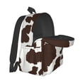 thumbnail image 5 of Rateoe Brown Cow Pattern Student Backpack,Backpack for School,Lightweight Bag,Travel Backpack,Outdoor Backpack,Large Capacity Backpack, 5 of 7