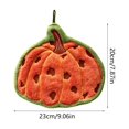 thumbnail image 3 of Fall Pumpkin Fleece Hand Towel,Thanksgiving Kitchen Decor Absorbent Quick Dry Wall Hanging Cleaning Cloth with Autumn Maple Print,Soft Polyester Wiping Towel for Bathroom Counter, 3 of 7