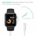 thumbnail image 4 of Chargeur Sans Fil 2 en 1 Compatible pour Apple Watch Series 4 3 2 1, USB..., 4 of 9
