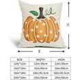 thumbnail image 4 of Fall Pillow Covers 20X20 Inch Set of 2 Polka Dots Pumpkin Pillow Cases Autumn Thanksgiving Decorative Pillow Covers Cotton Linen Cushion Case Home Decor for Couch Sofa Patio Porch Outdoor, 4 of 6