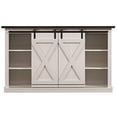 thumbnail image 2 of Pamari Wrangler Sliding Barn Door TV Stand, Off-White, 2 of 5
