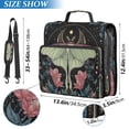 thumbnail image 3 of Water-Resistant 3-Ring Binder Organizer with Multiple Pockets Zipper Binder Bag for Office Beautiful Moth, 3 of 8