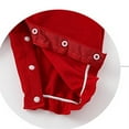 thumbnail image 6 of Girls Boy Romper Cute Long Sleeve New Year Red Romper New Years Baby Girl Outfit Toddler Romper 3-6 Months, 6 of 8