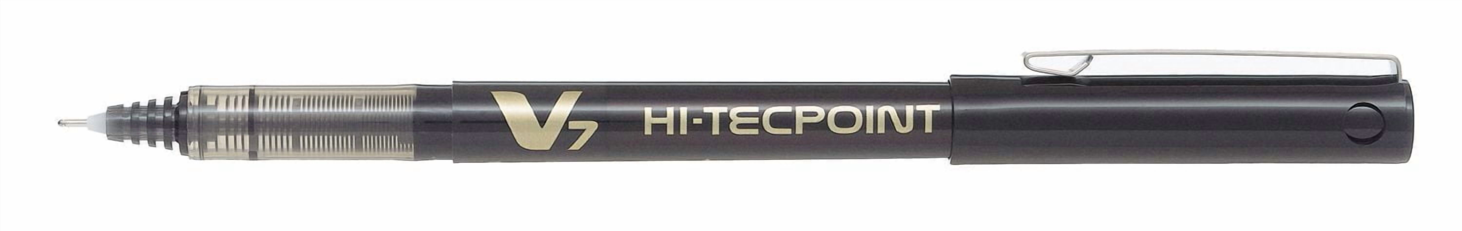Pilot Hi-Tecpoint V7 Stylos à bille roulante - Noir