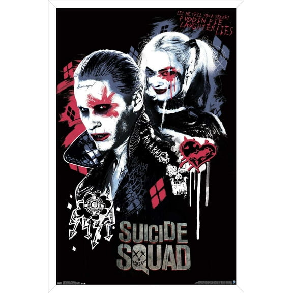 DC Comics Movie - Suicide Squad - Twisted Love Wall Poster, 14.725" x 22.375", Framed