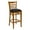 Black Vinyl Seat/Cherry Wood Frame, variant on Flash Furniture HERCULES Series Ladder Back Cherry Wood Restaurant Barstool