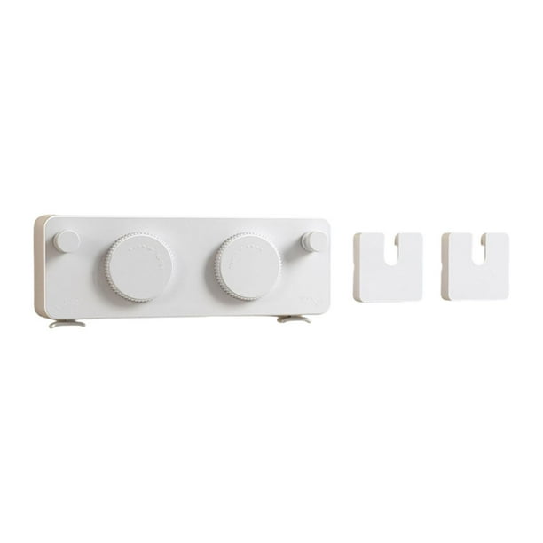 Tendedero retráctil para interiores y exteriores, resistente, para montaje en pared Blanco