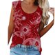 thumbnail image 1 of Camiseta informal sin mangas con cuello redondo y estampado de sol y luna de verano para mujer de talla grande Pompotops lopia989186, 1 of 5