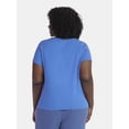 thumbnail image 3 of Terra & Sky Women’s Plus Rib Tee, Sizes 0X-5X, 3 of 5