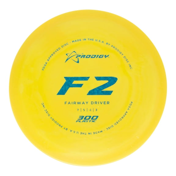 Prodigy Disc 300 F2 | Overstable Disc Golf Fairway Driver | Optimum Feel & Grip | Predictable, Controllable Flight | Colors May Vary (170-176g)