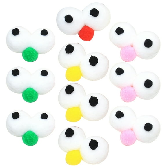 FELTECHELECTR 10Pcs Stuffed Animal Eyes for Crafts and Diy Projects Material for Holiday Parties