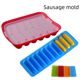 thumbnail image 1 of Con tapa Molde para salchichas de jamón Molde para salchichas con forma de hot dog Caja de alimentos complementarios Molde para hornear pasteles, 1 of 5