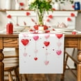thumbnail image 4 of Dashan Valentine's Day Table Runner,Red Hearts Table Runner,Happy Valentine's Day Decor Kitchen Dining Table Settings 13x72 Inch, 4 of 6
