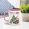 thumbnail image 2 of Merry Christmas and Happy New Year Santa British Shorthair Holiday Xmas Winter 2025 11oz Accent Two-tone Mug Cat Lover Kitten Owner Gifts Coffee Tea Cup - 00024, 2 of 5