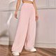 thumbnail image 3 of Gibobby leggings afelpados para mujer Otoño e Invierno nuevo Color sólido moda felpa suelta terciopelo calmante cálido Casual Pantalones rectos mujeres（Rosa， L), 3 of 5