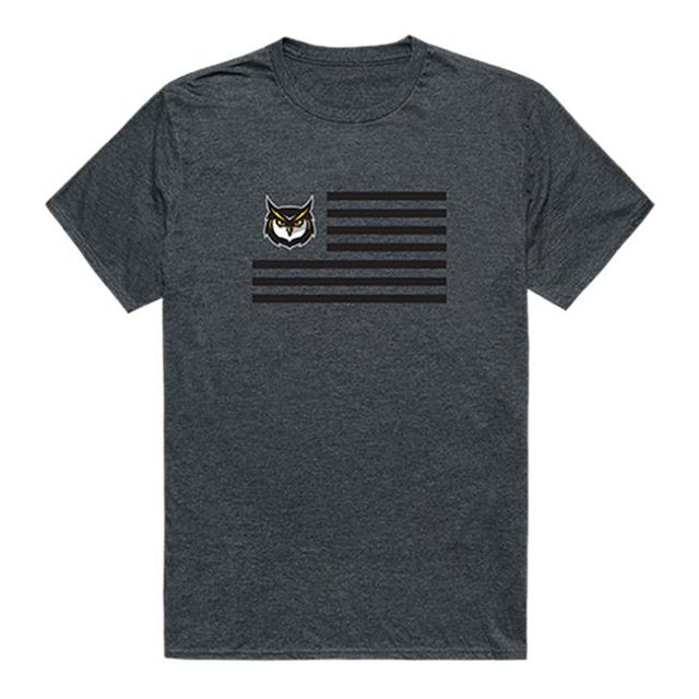 Kennesaw State University Flag T-Shirt, Heather Charcoal 2 - Small