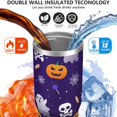 thumbnail image 3 of Halloween 30oz Handheld Travel Tumbler with Handle – Double Wall Stainless Steel Insulated Cup, Flip Straw Lid, Leak-Proof & BPA-Free for Hot and Cold Drinks – Durable Coffee & Juice Mug Black, 3 of 7