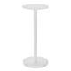 thumbnail image 5 of Mesa para bebidas con diseño de vidrio con lado/extremo superior, redonda, blanca, 5 of 5