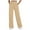 Beige, variant on Womens Pants Classic High Waisted Loose Fit Straight Leg Trousets with Pockets Elastic Waistband Drawstring Womens Slacks for Work Beige L