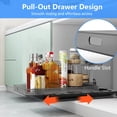 thumbnail image 3 of Moclever 2 Tier Pull Out Under Sink Organizer, Kitchen Slide Out Cabinet Organizer with Sliding Drawer Tray for Bathroom Kitchen, Clear Black, 3 of 11