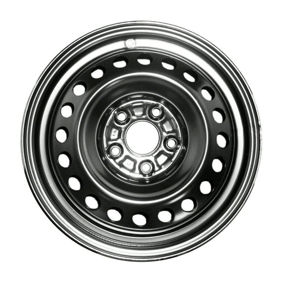 16 X 6.5 New Premium Replacement Steel Wheel Replica, Black, Fits 2003-2006 Honda Accord Coupe