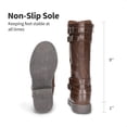 thumbnail image 5 of Botas DREAM PAIRS para Niñas, Altas hasta la Rodilla, Color Marrón, Talla 11, 5 of 5