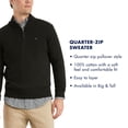 thumbnail image 4 of Jersey Tommy Hilfiger de manga larga de algodón con cremallera en cuarto, negro, 4 of 4