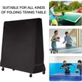 thumbnail image 5 of Ping Pong Table Protective Cover, All Weather Protection 210D Polyester, Black, Wind Resistant, UV Protected, Easy to Clean, 5 of 5
