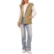 thumbnail image 2 of Chaleco acolchado sin mangas de invierno para mujer Inspire Chic, con capucha y cremallera, talla L, color caqui, 2 of 6