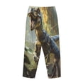 thumbnail image 5 of Daiia Ferocious Dinosaur Women's Sleep Pant with Pockets and Drawstring,Pajama Pants-Small, 5 of 9