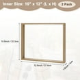 thumbnail image 3 of 2-Pack Wooden Pressed Flower Frame, 10 x 12 Inch Double Acrylic Floating Picture Frame for Dried Flowers/Tabletop/DIY/Handicrafts [Wood Color], 3 of 7